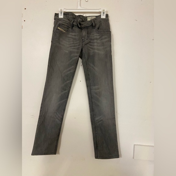 Diesel Men's Charcoal Straight Jeans - Picture 1 of 9
